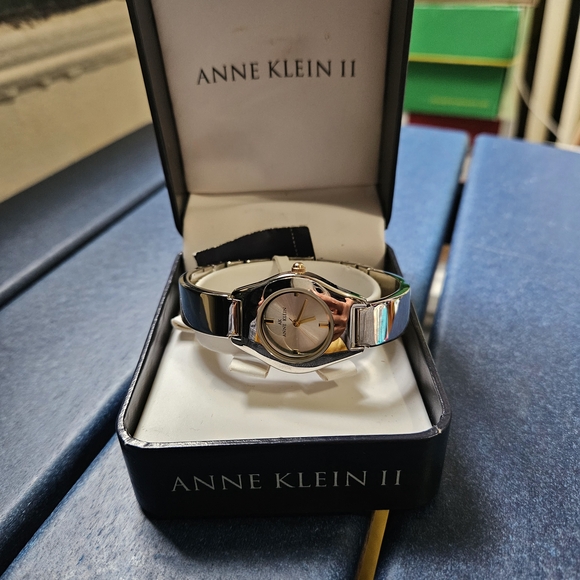 Accessories - Anne Klein II Silver and Black Watch